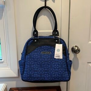 Petunia Pickle Bottom Westminster Stop Embossed Satchel Diaper Bag,NWT